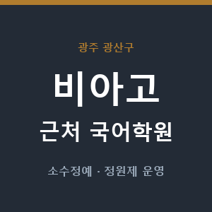 비아고 근처 국어학원 - 추천